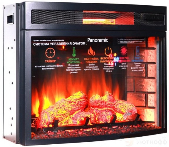 Каминокомплект Interflame Экстерион венге с очагом Panoramic 06 25 LED FX QZ