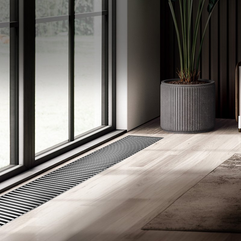 Внутрипольный конвектор Royal Thermo Atrium 90/400/2800-DG-U-NA