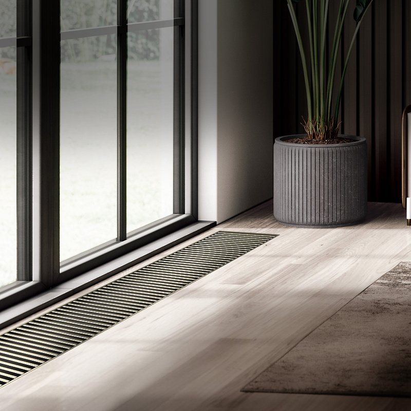 Внутрипольный конвектор Royal Thermo Atrium 75/400/2900-DG-U-LB